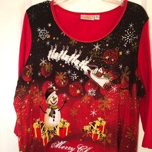 Quackery factory festive women’s top